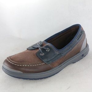 BZEES by Naturalizer Brown/Navy Boat Shoes